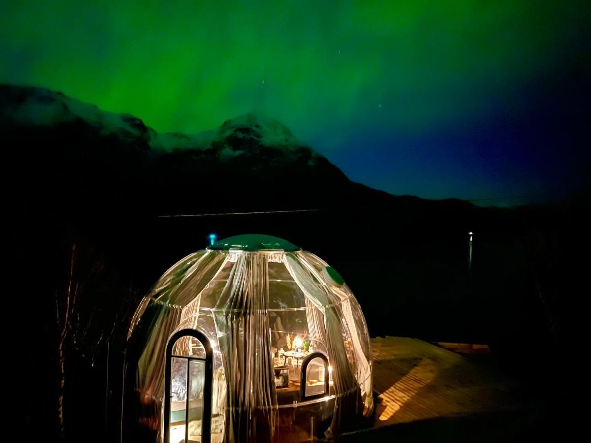 Lofoten Glampingdome Myrland Kültér fotó