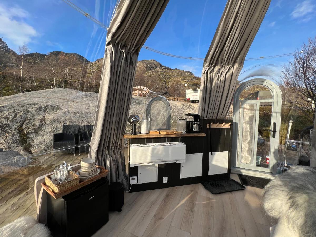 Lofoten Glampingdome Myrland Kültér fotó