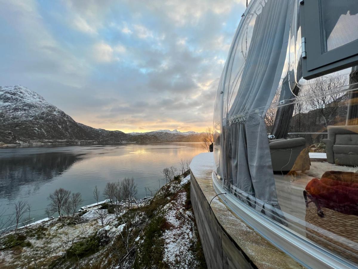 Lofoten Glampingdome Myrland Kültér fotó