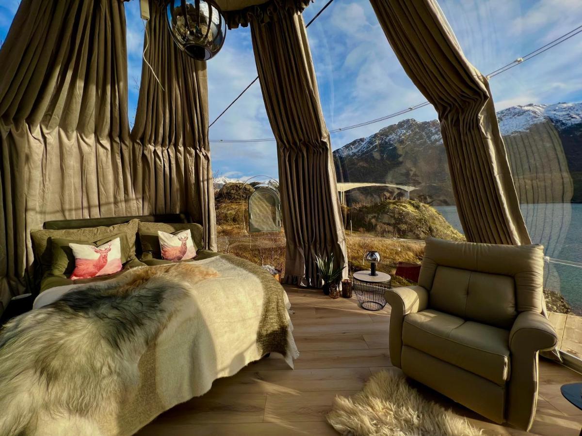 Lofoten Glampingdome Myrland Kültér fotó