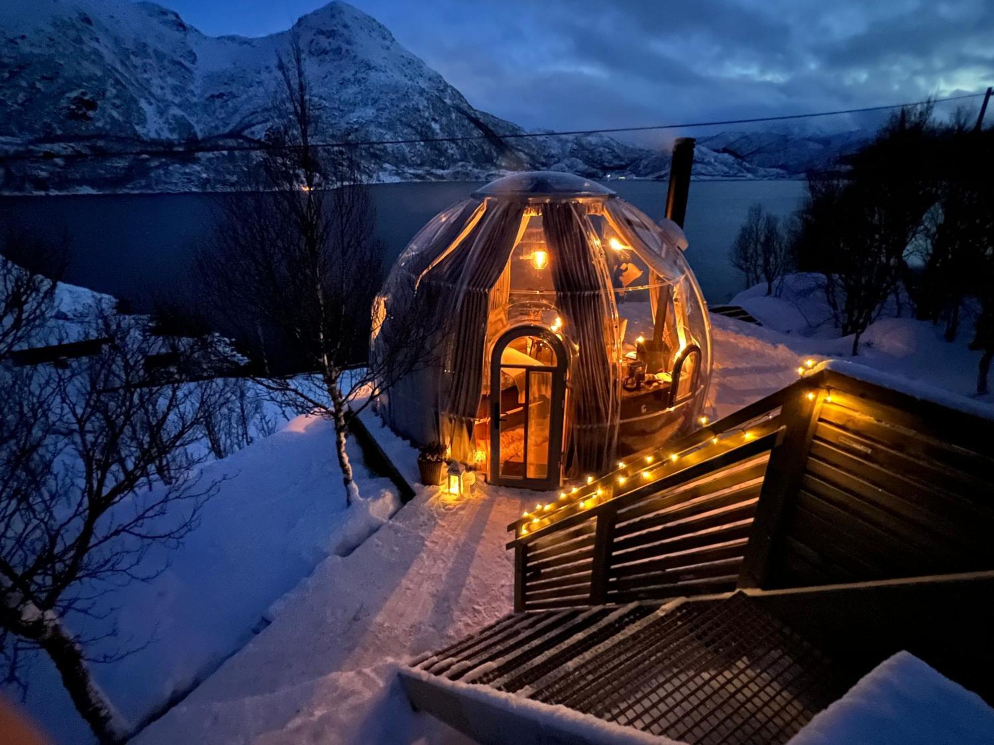 Lofoten Glampingdome Myrland Kültér fotó