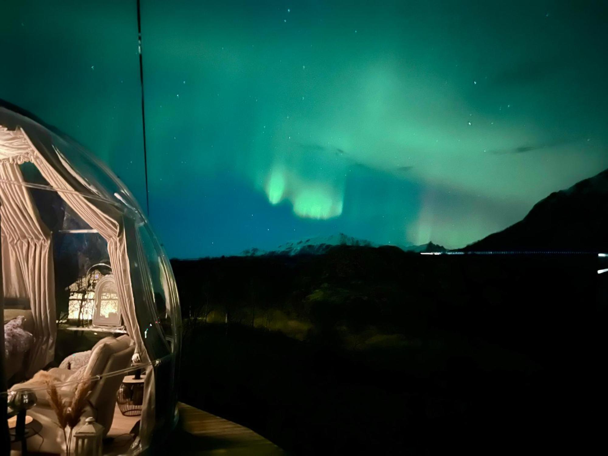 Lofoten Glampingdome Myrland Kültér fotó