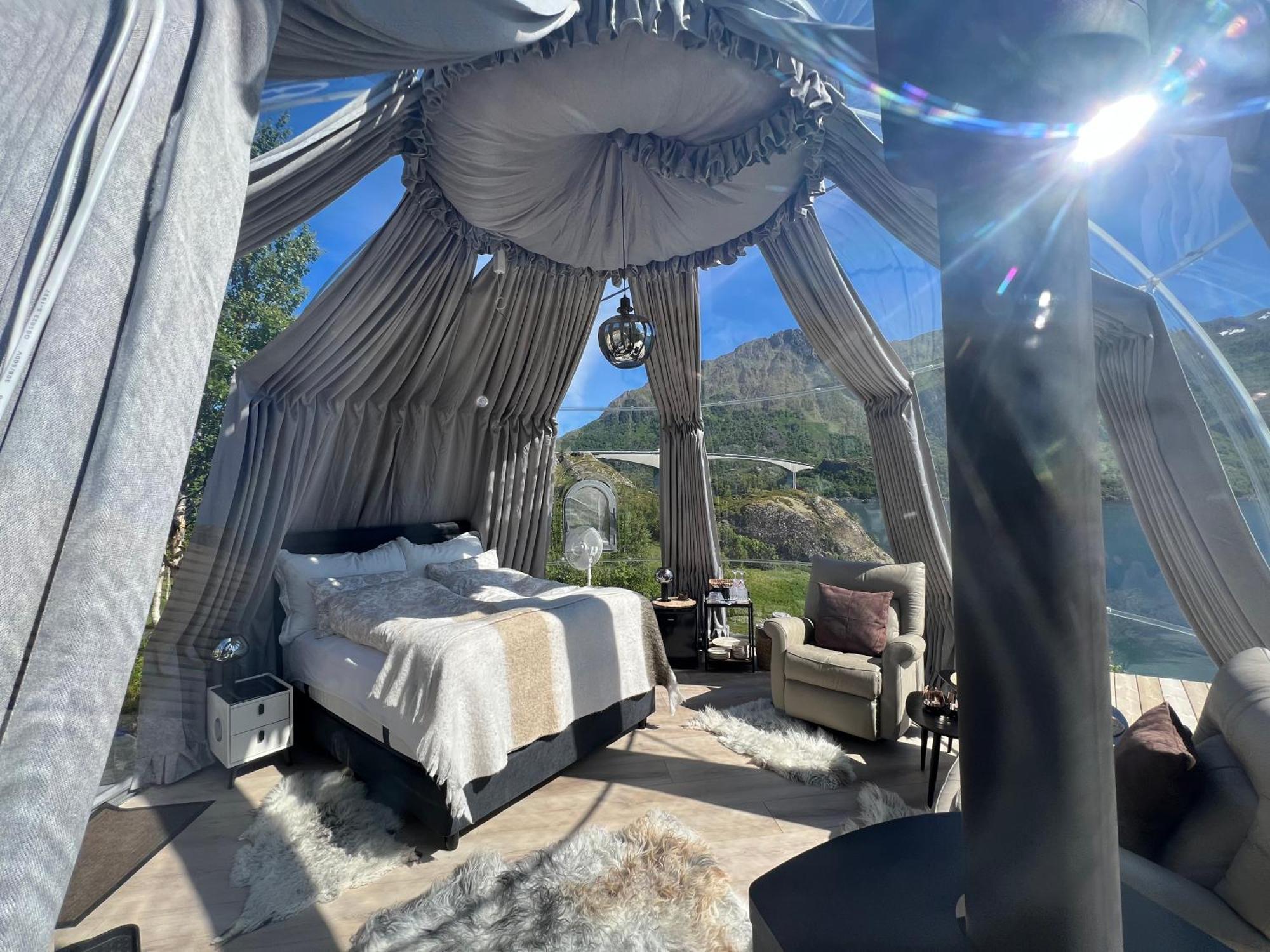 Lofoten Glampingdome Myrland Kültér fotó