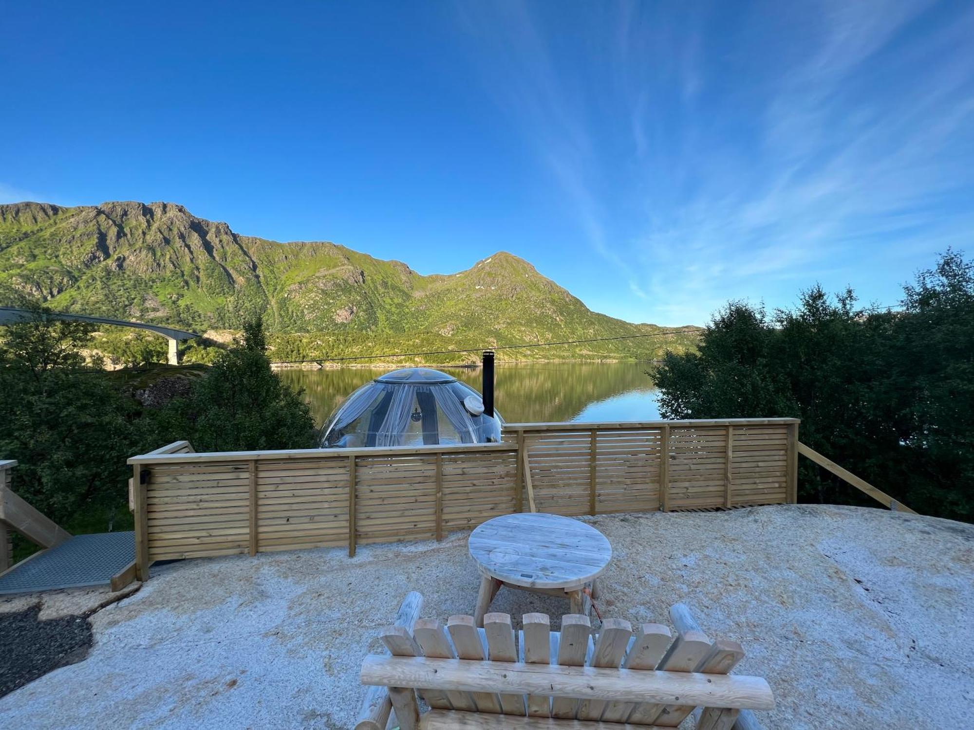 Lofoten Glampingdome Myrland Kültér fotó