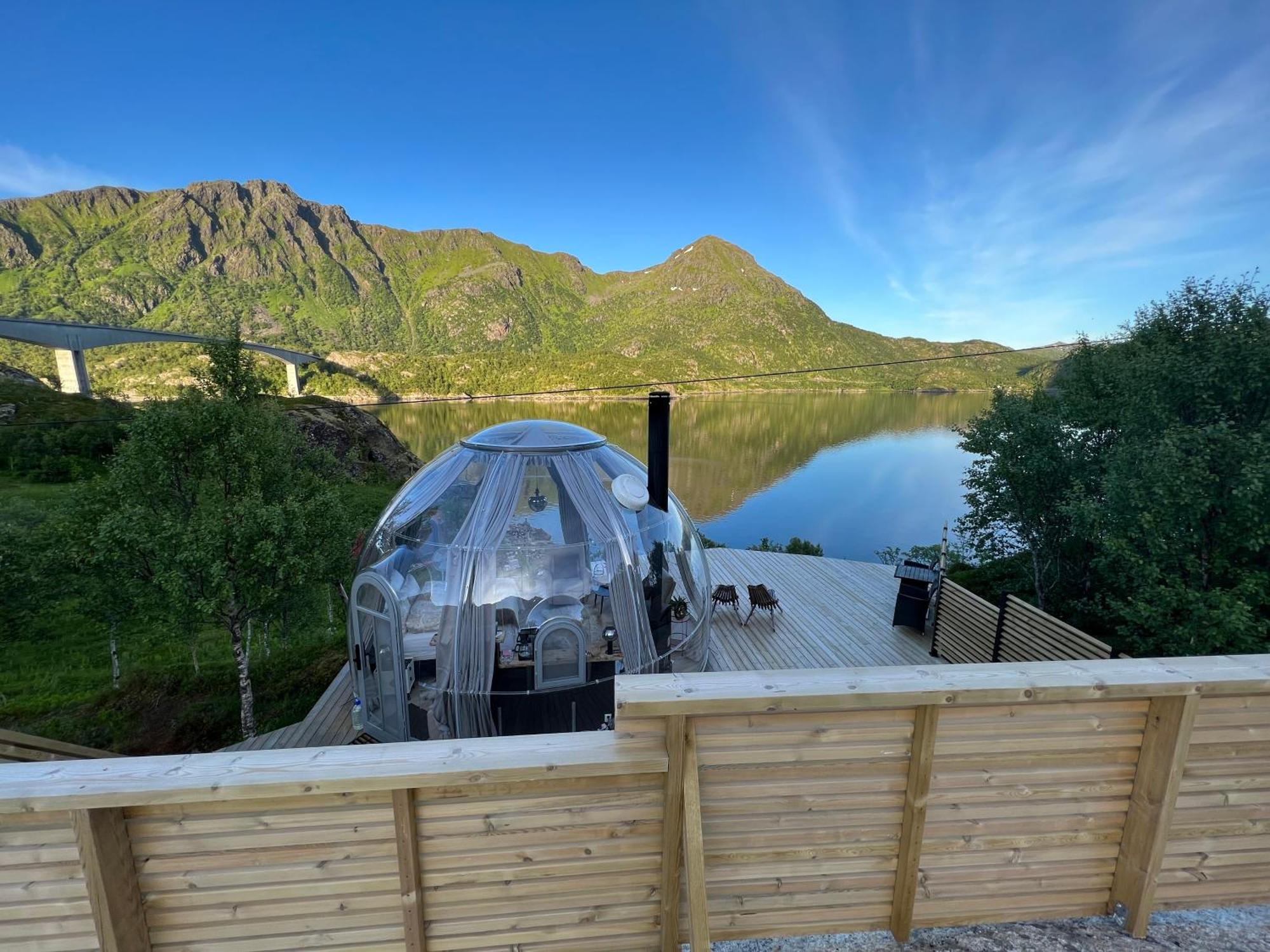 Lofoten Glampingdome Myrland Kültér fotó